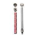 Premium zinc alloy metal 134mm Weed smoking pipe tobacco with 15mm metal bowl weed pipe smoking accessories